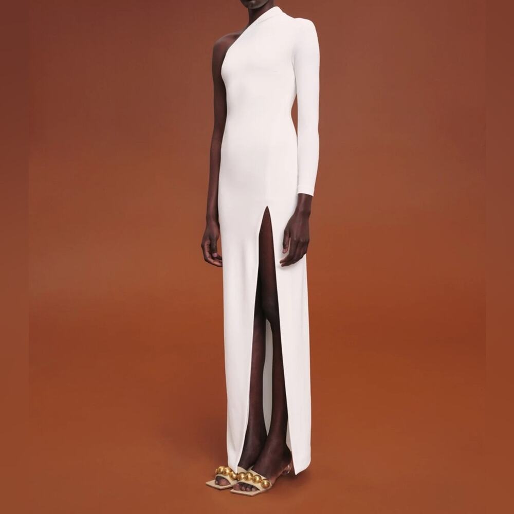 New NWT Solace London Nadia Maxi Dress in Cream Size 4